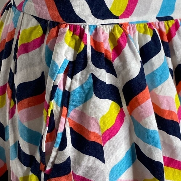 Cynthia Rowley Linen & Rayon Lined Skirt Sz 2 - Picture 3 of 10